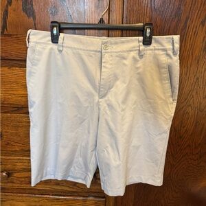 adidas Men's Light Gray Flat Front Shorts